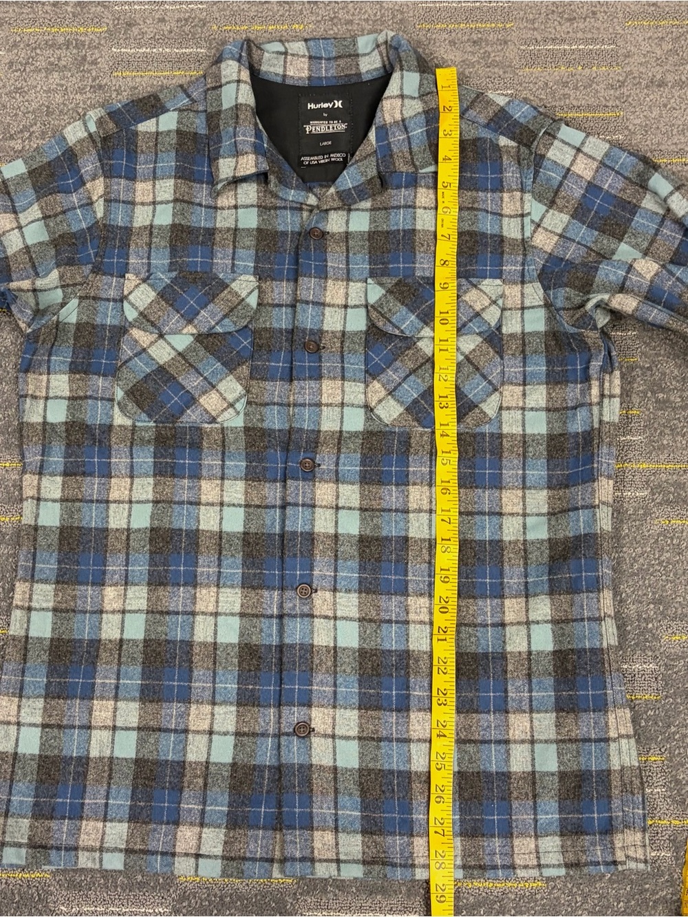 Hurley Pendleton Limited Edition Beach Boys Plaid Wool Board Shirt Men’s Large - Picture 12 of 13